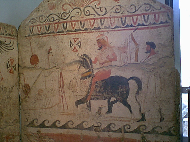 Archaeological Museum of Paestum - Lucanian painted tomb