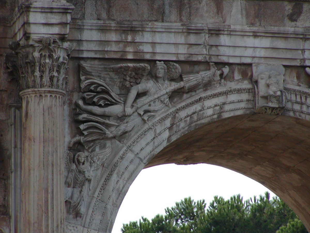 Arch of Constantine - central archway, north face, left
