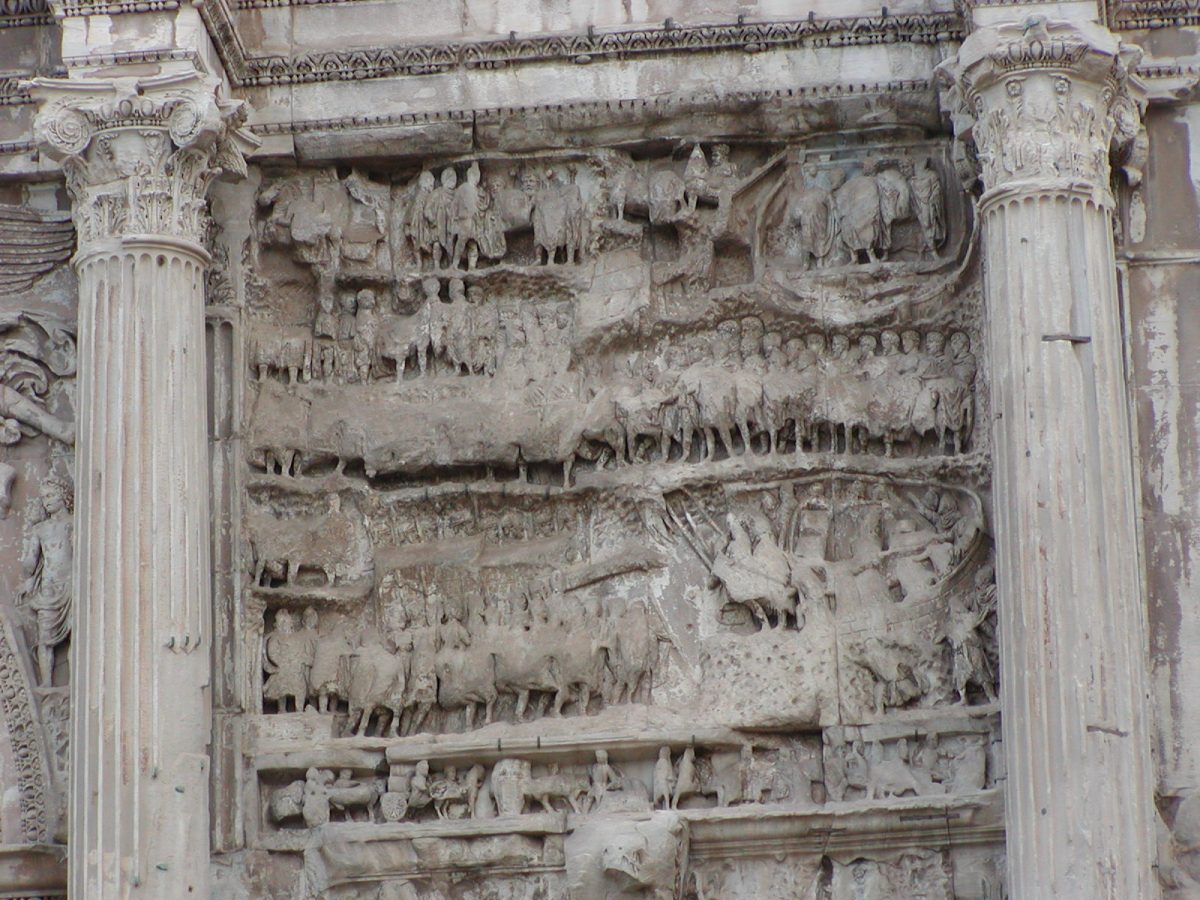 Arch of Septimius Severus - the war against the Osroeni