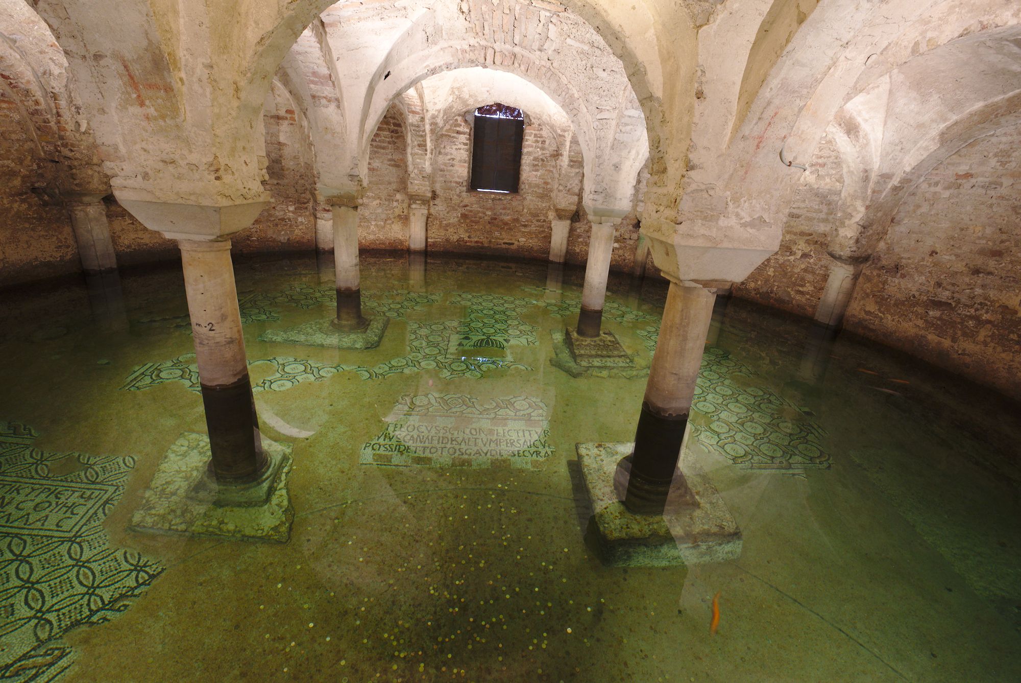 The crypts of the church of San Francesco in Ravenna