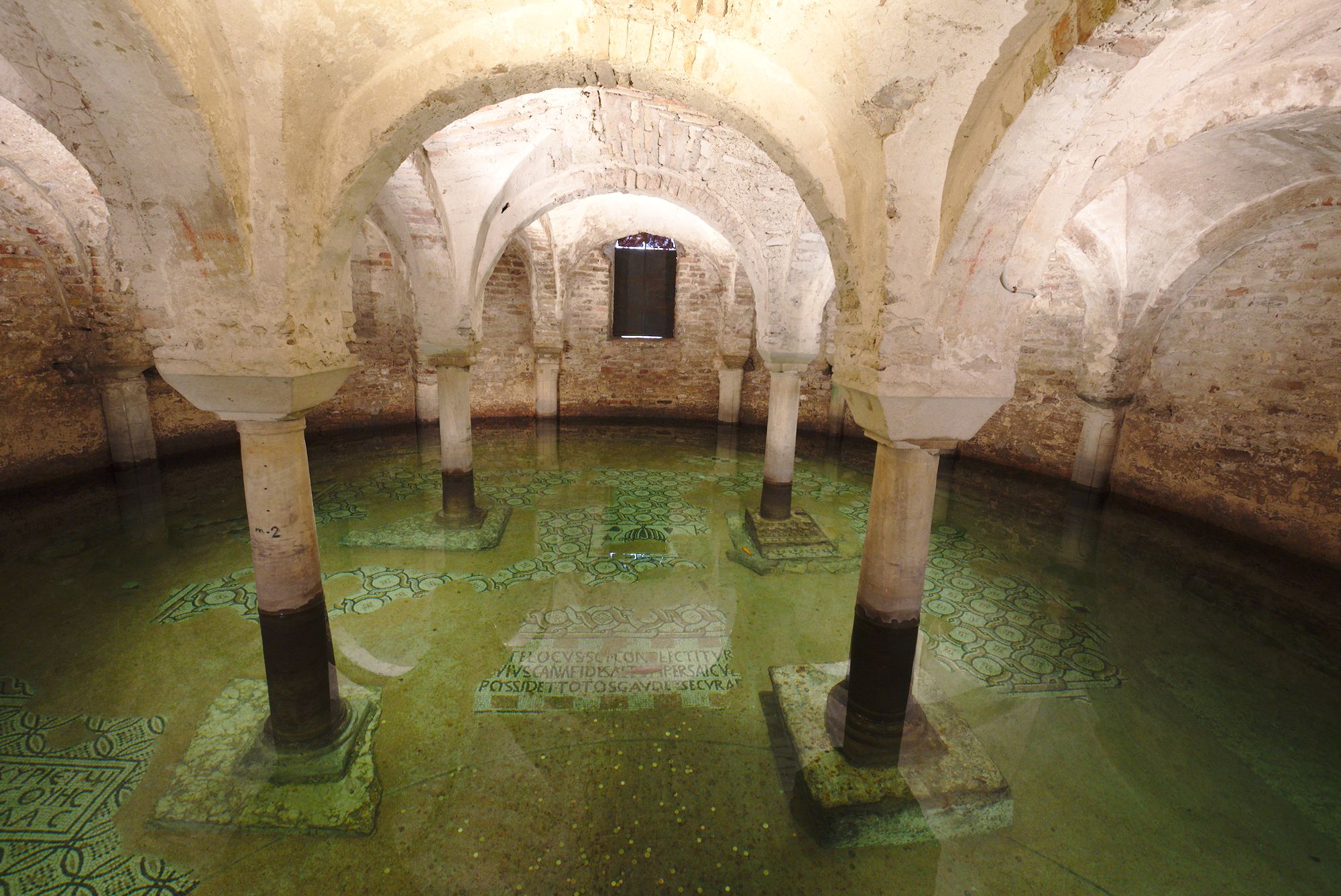 The crypts of the church of San Francesco in Ravenna