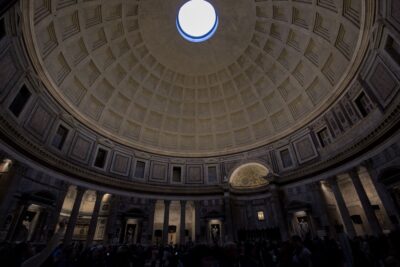 The inside of the Pantheon