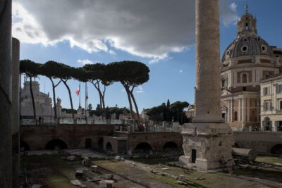View of the Trajan Colunm and the Forum of Trajan