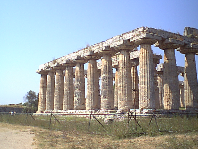 The Temple of Hera I, 550 BCE, in Paestum