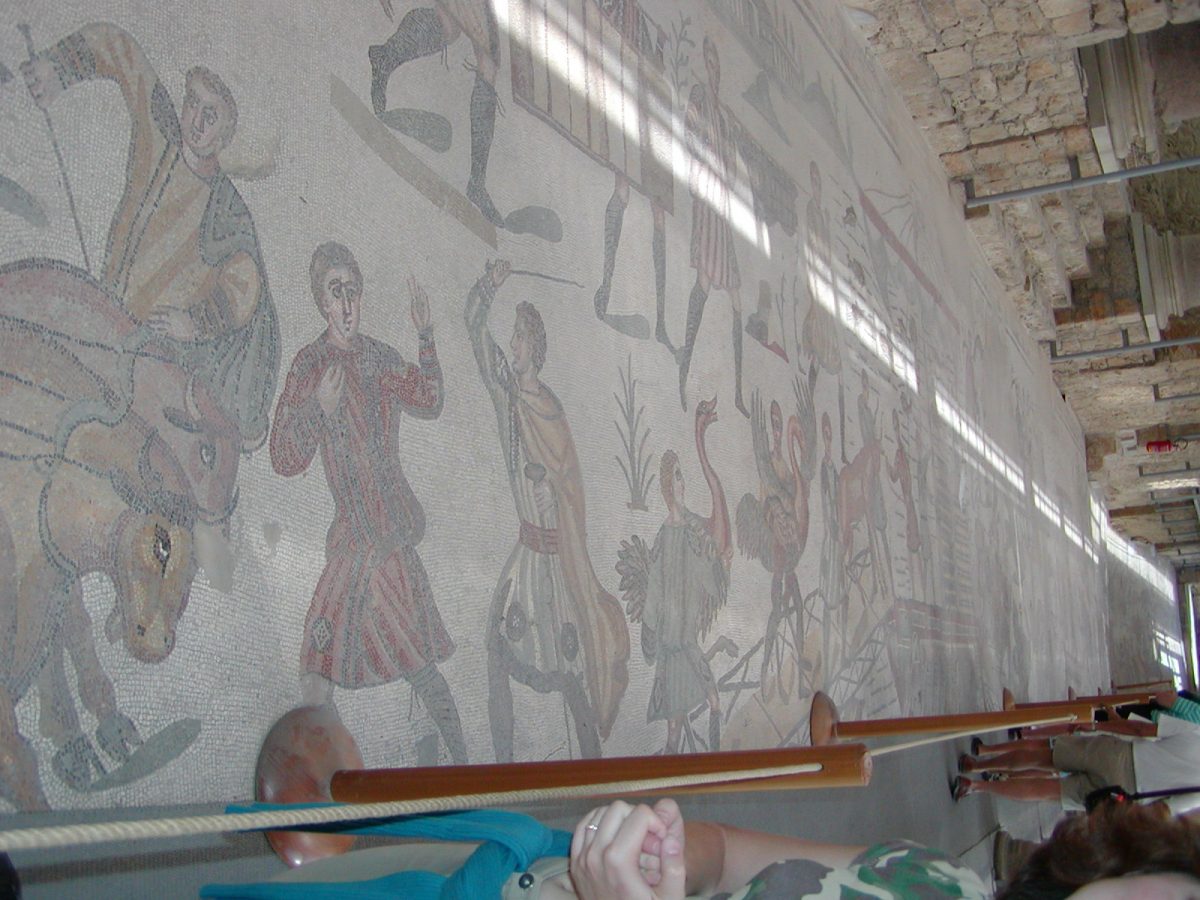 Villa Romana del Casale - Detail of the mosaic