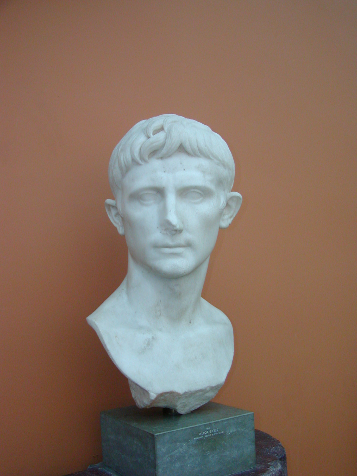 Portrait of Octavian, later Augustus, in the Ny Carlsberg Glyptotek
