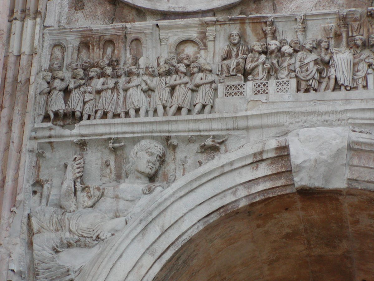 Arch of Constantine - Main frieze, north side, left