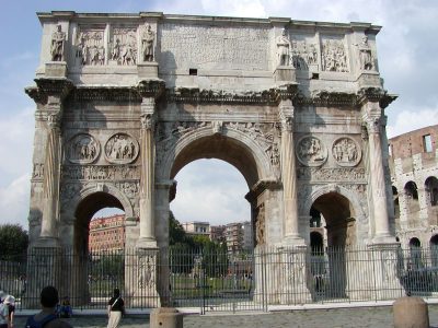 The Arch of Constantine in Rome
