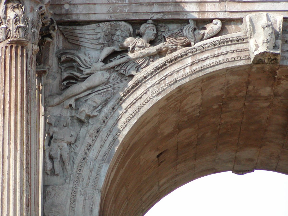Arch of Constantine - central archway, south face, left