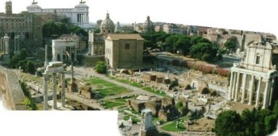 The Forum Romanum seen from the Palatine Hill