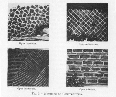 Platner: Topography and Monuments - construction-methods